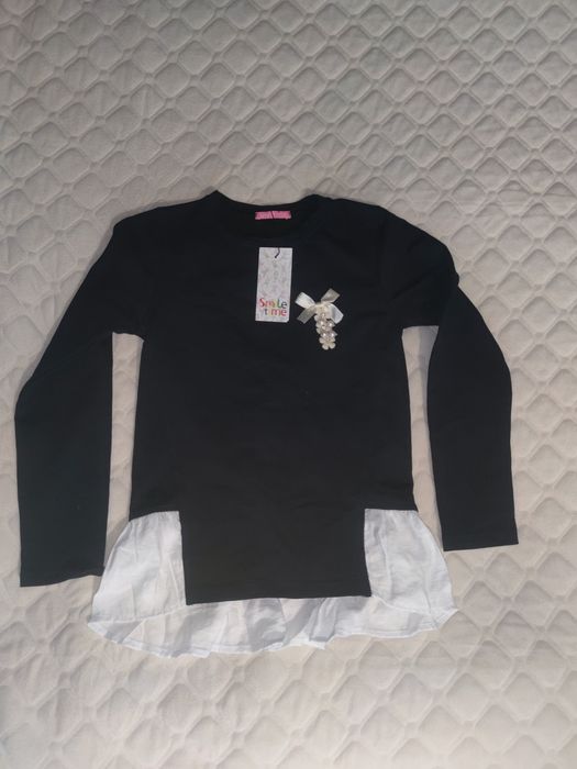 Шкільна кофта обманка для дівчаток темно синій колір 134р.