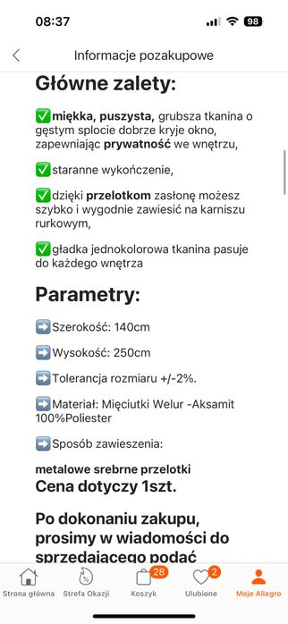 Nowe Welurowe zasłony 2szt ciemny szary 140x250