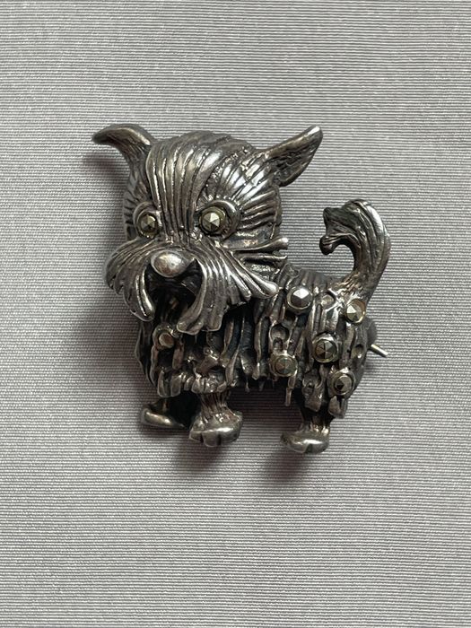 Винтажная брошь серебро 925