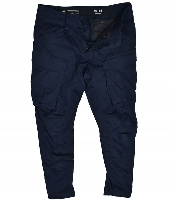G Star Raw Rovic Granatowe Spodnie Męskie Cargo W30 L34