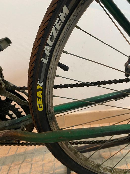 Bicicleta com suporte estático