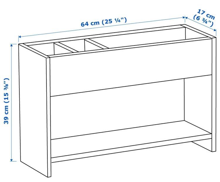 Organizador IKEA branco – ótimo estado.  Tenho dois