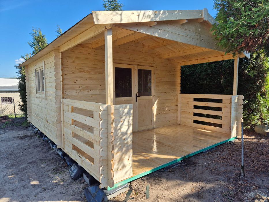 dostepny OD ZARAZ domek drewniany letniskowy + TARAS* 6x4*24 m2*BAL 34