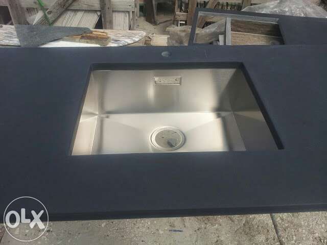 ardósia preta bancadas - cozinha ardosia preta