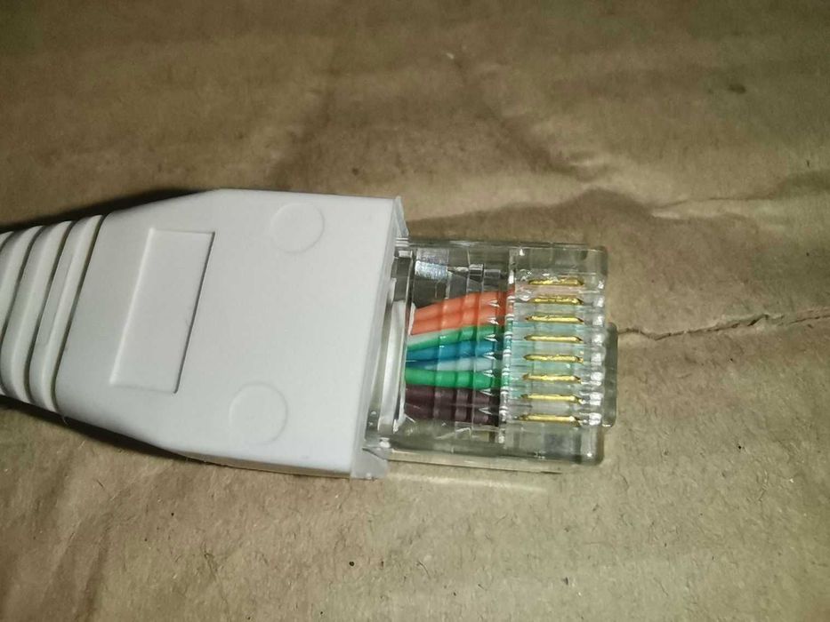 Кабель для интернета Патч корд 7.45 м  проверенный тестером