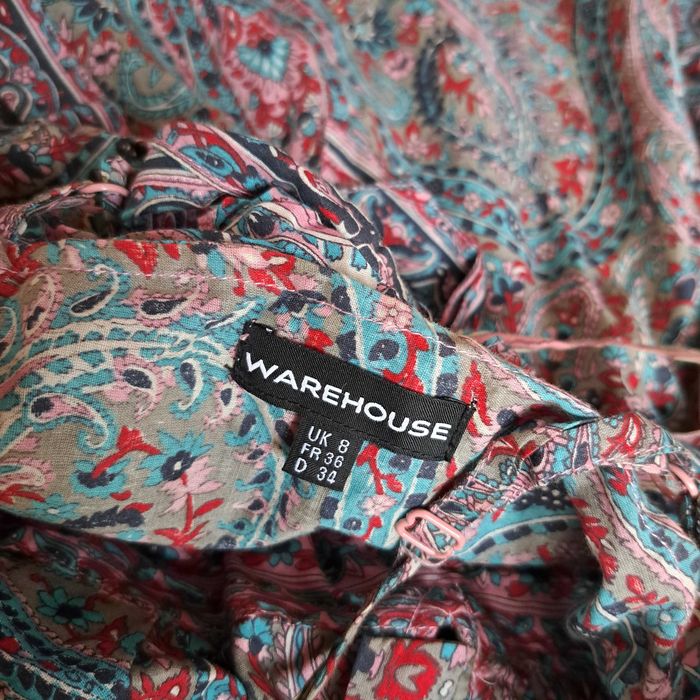 8  34 xs WAREHOUSE max boho etno UK piękna sukienka
