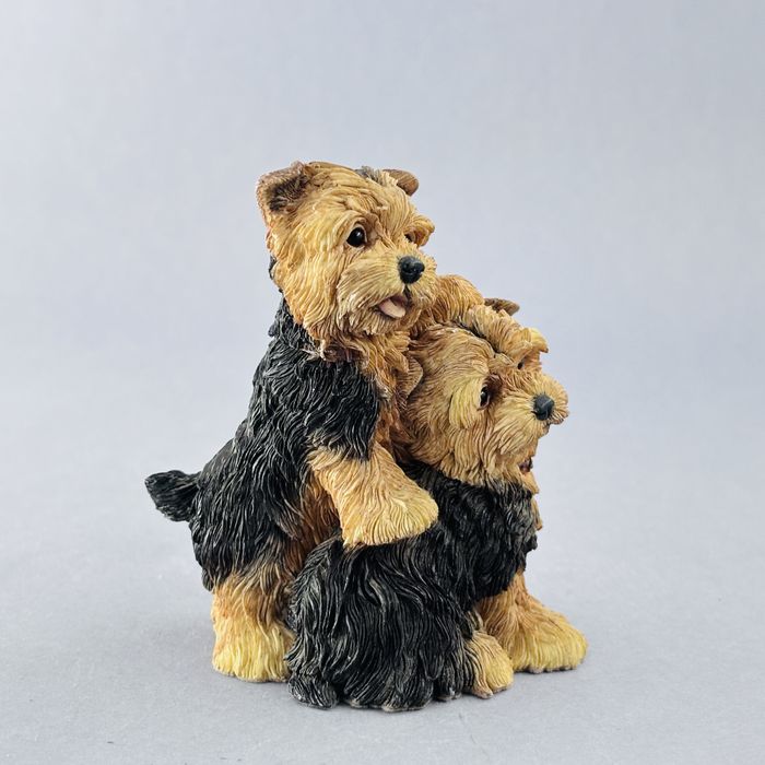 lata 90-te piękna figurka pies terier tiggy & chloe barkers goebel