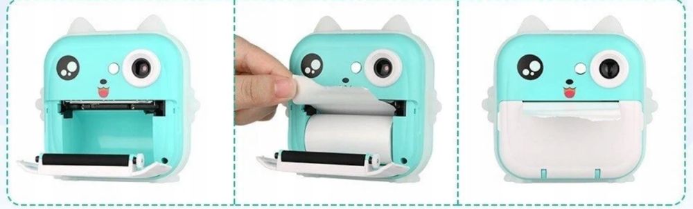 Aparat Drukujący Zdjęcia Natychmiastowy Drukarka Termicza Drukuś Rolki