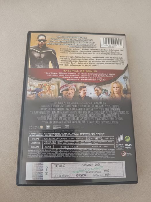 DVD Hancock.     .
