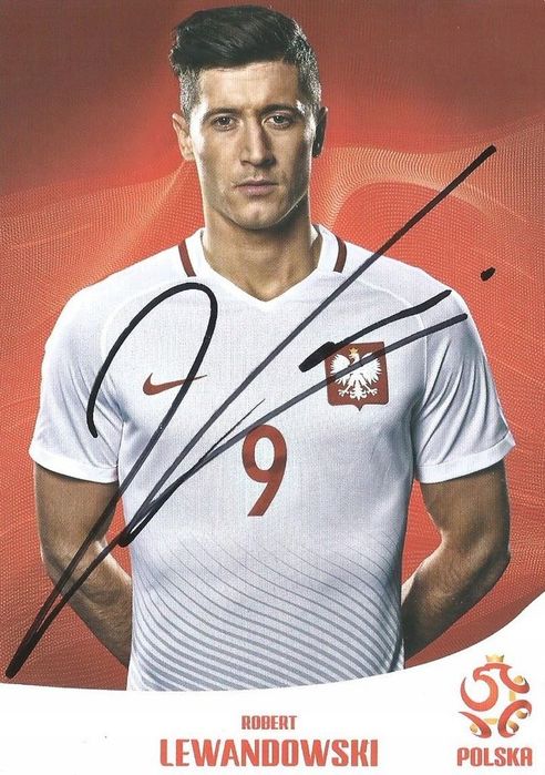 Koszulka mecz Nike Polska Lewandowski autograf!