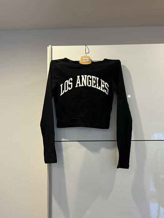czarny crop top los angeles
