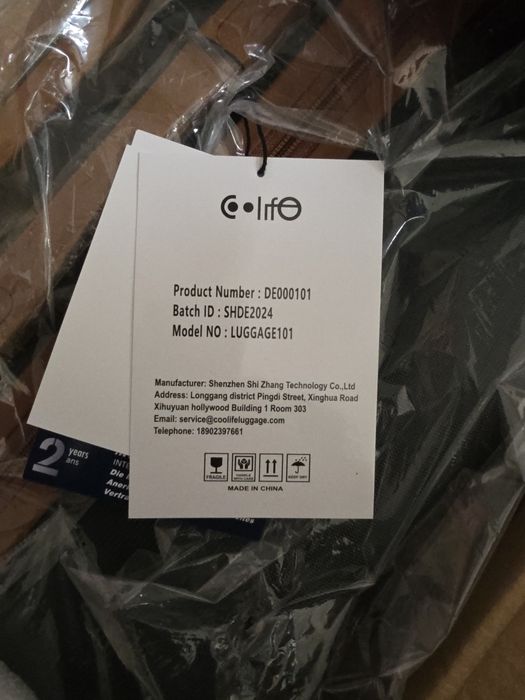 COOLIFE Zestaw walizek na kółkach 6w1