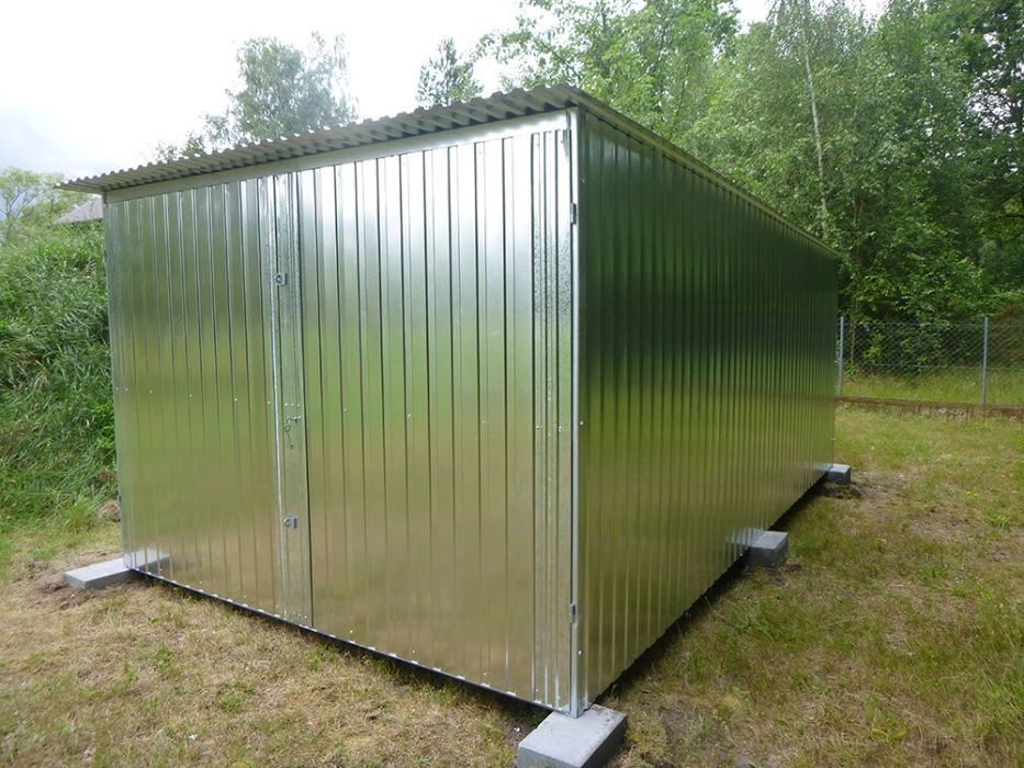 Garaż blaszany Blaszak Garaże blaszane 3x4 3x5 3x6 4x5 4x6 6x5 6x6 8x6