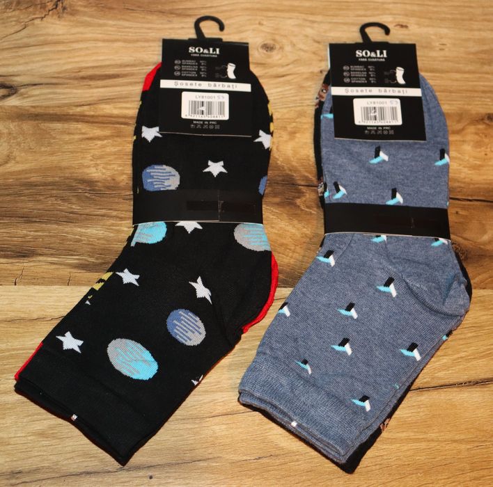 Skarpety Męskie Pioruny 39-42 Komplet 4 pary 53