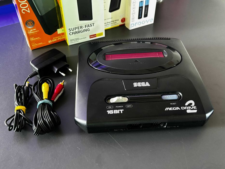 Консоль Sega Mega Drive 2 HAA-2502 Japan Asia Black Б/У Оригінальна ретро приставка сега мега драйв 2 асортимент ретро товарів