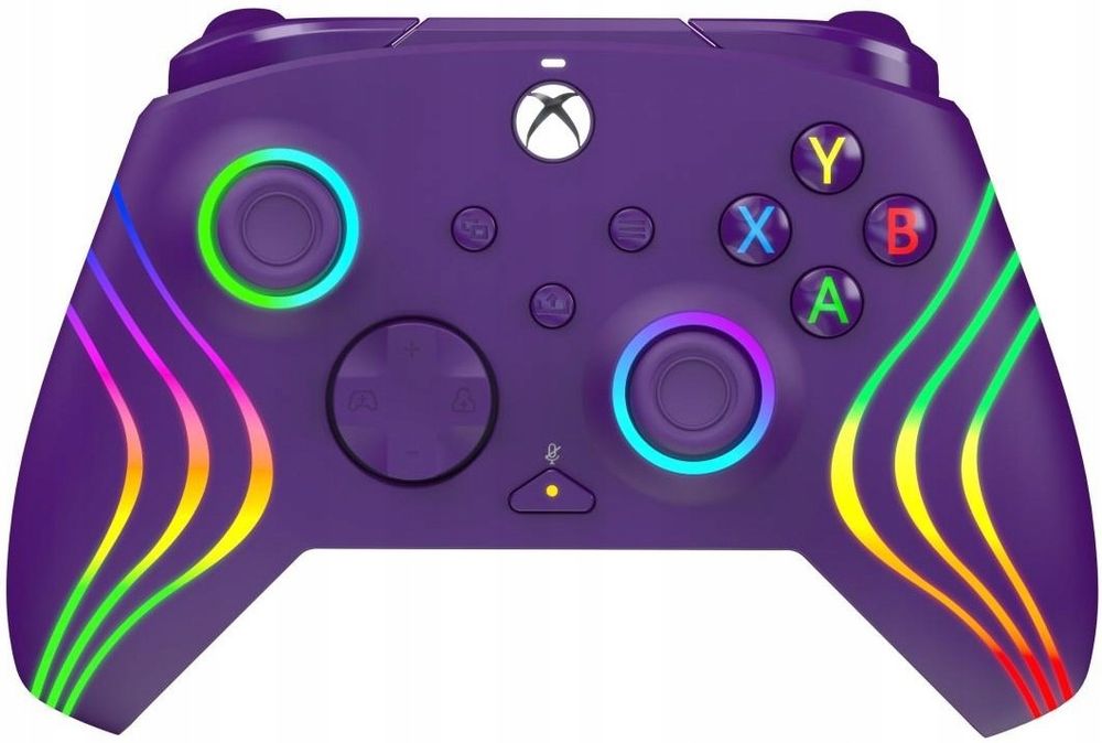 pdp pad przewodowy afterglow wave - fioletowy pc xs xbox series
