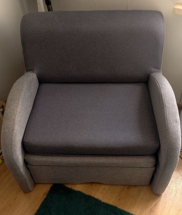 Sofa rozkładana szara