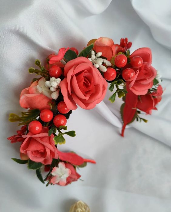 Вінок з квітів, ободок, обруч, венок, заколка