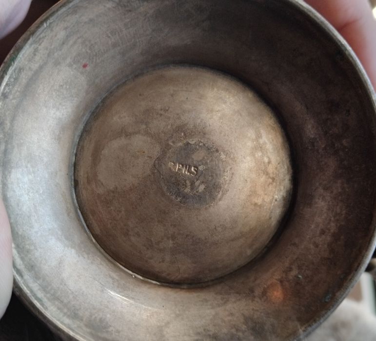 Conjunto de chá vintage em latão