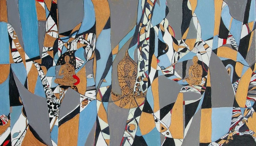 картина fish kiss 120-70см