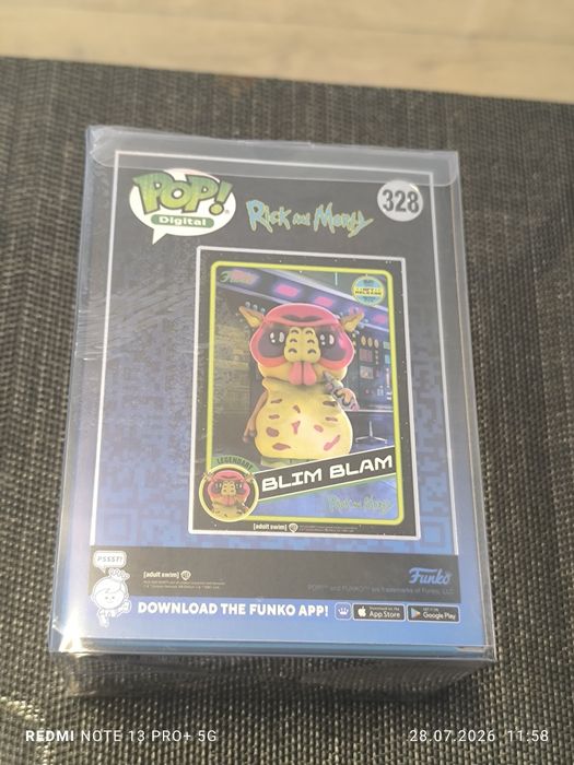 Funko pop Rick and Morty blim blam nft digital