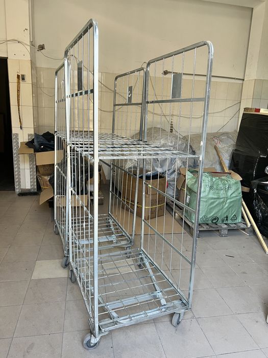 Wózek transportowy magazynowy kurierski kosz transportowy