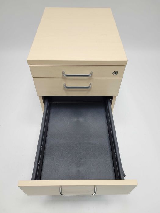 Zestaw mebli Maro brzoza polarna (biurko 140x80 + kontener)-duża ilość