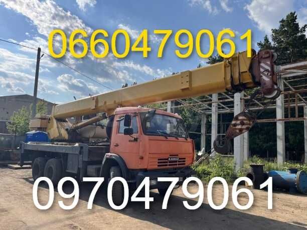 Автокран 25т 50т 100т Екскаватор Вишка трал Оренда Пуслуги Спецтехніки