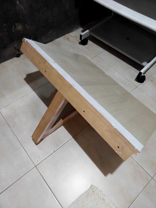 Mesa dobrável de parede branca IKEA NORBO em madeira maciça