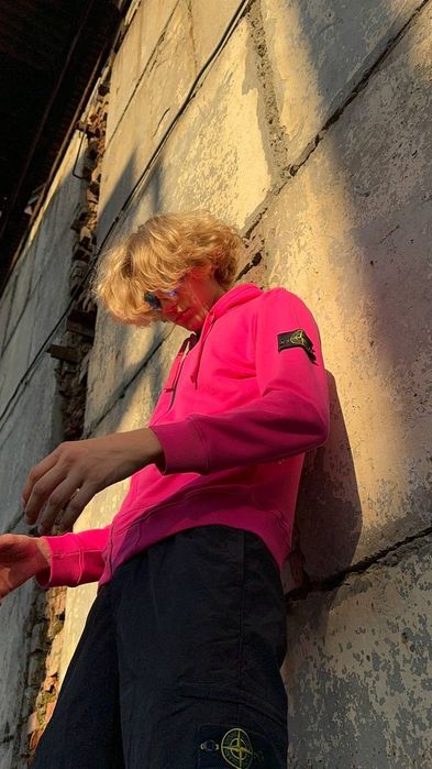 ‼️ЗІП ХУДІ STONE ISLAND | Унікальне Зіп Худі STONE ISLAND у малиновому