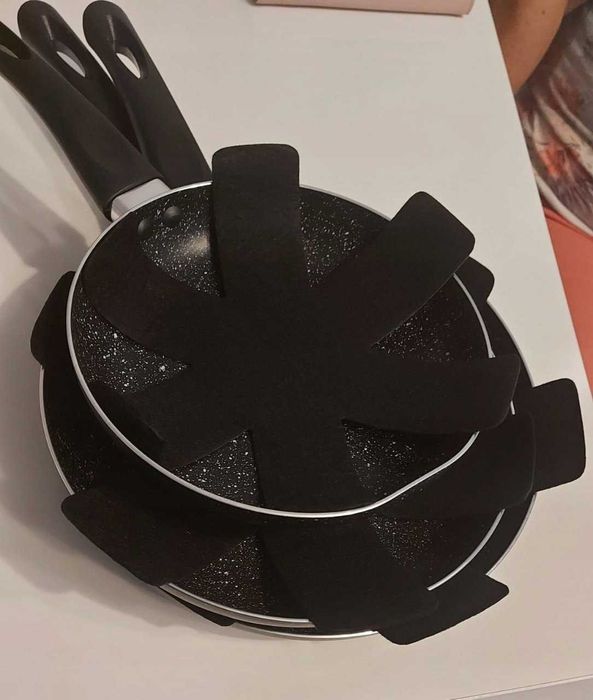 Zestaw 3x Patelnia Indukcja Gaz  20/24/28 Cm