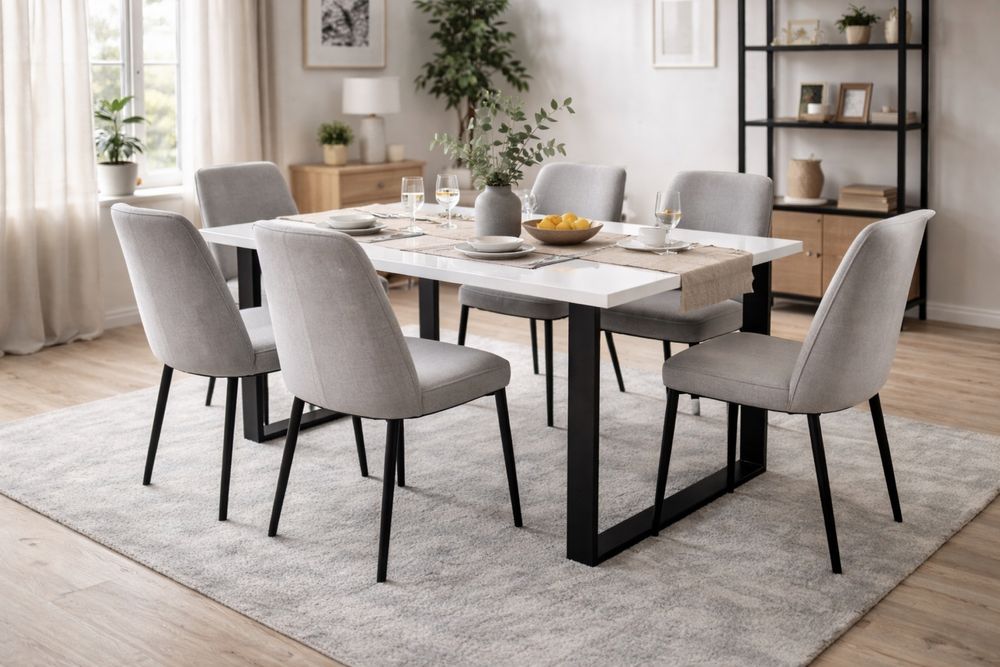 Stół loftowy ,,LOFT” - 150+40 / 80cm - metalowy stelaż, blat laminat