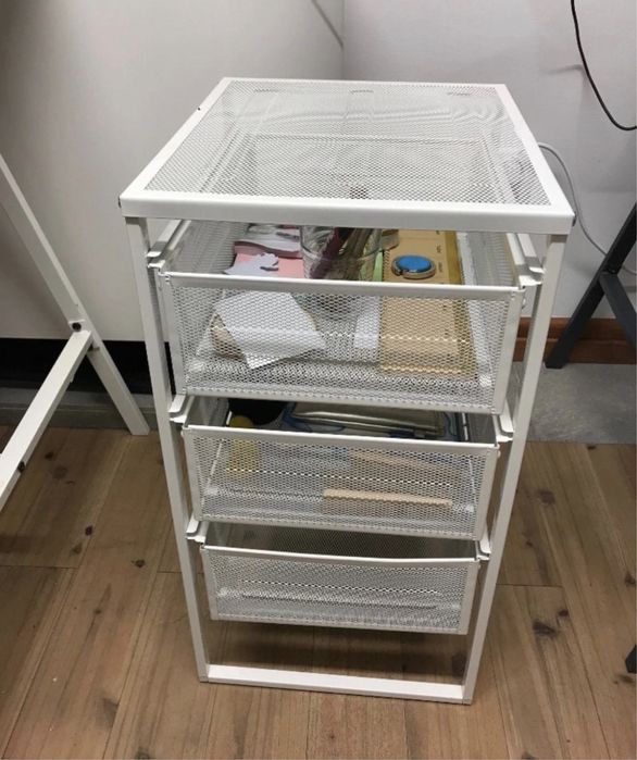 Комод офісний IKEA LENNART білий тумба на колесах икеа ленарт