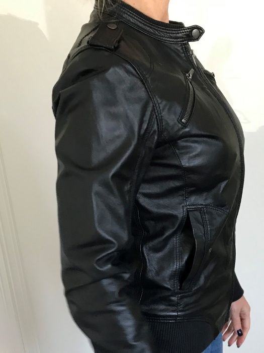 HIT!!! Kurtka skórzana PUMA sportowa r. 34