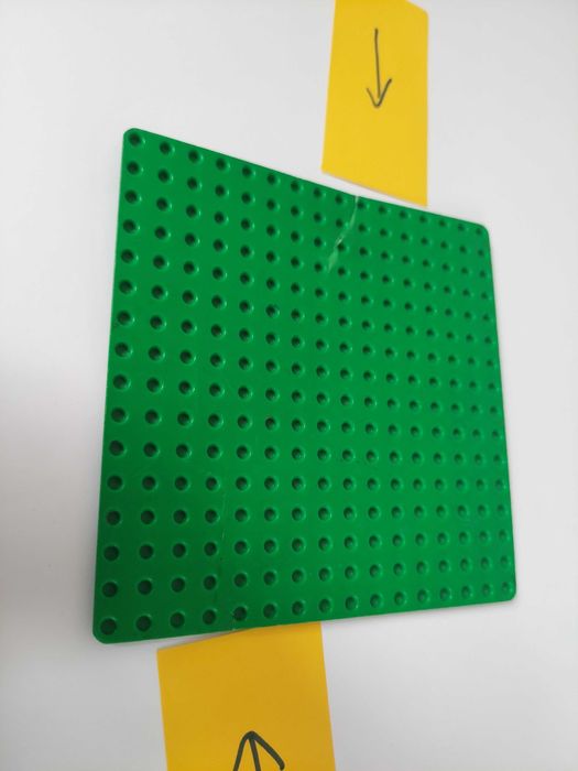 Lego Baseplate 3867 16x16 - płytka bazowa green - zielona - pęknięta