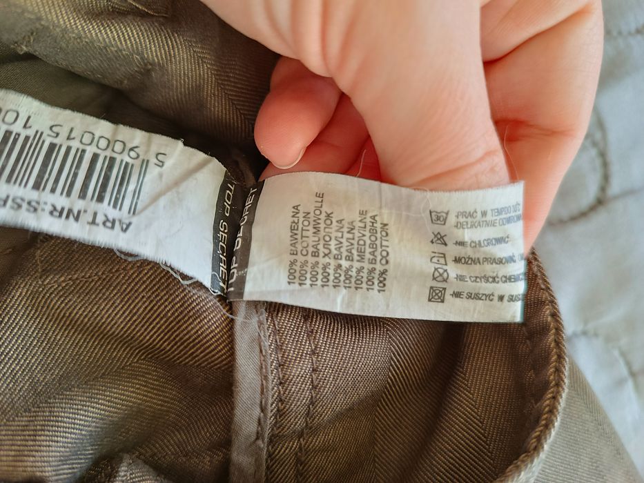 Spodnie eleganckie w kantkę XS Top Secret