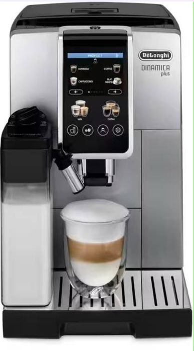 Кавомашина DeLonghi ECAM380.85.SB Dinamica Plus + кава в подарунок