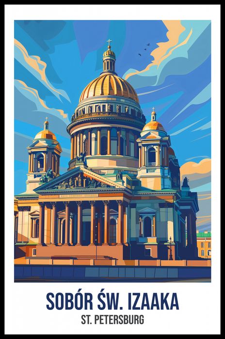 Plakat 53x81cm Sobór św. Izaaka
