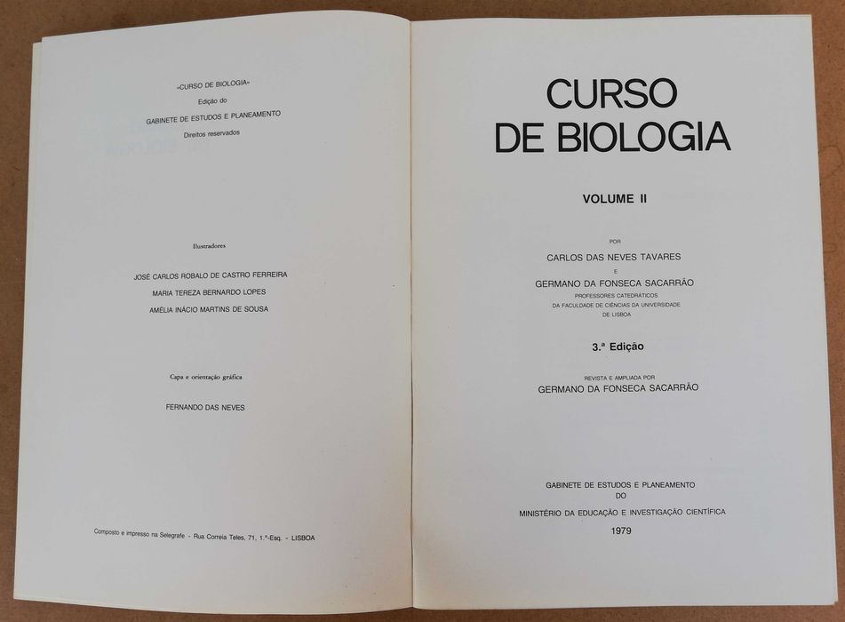Curso de Biologia – Volume 2 – 1979