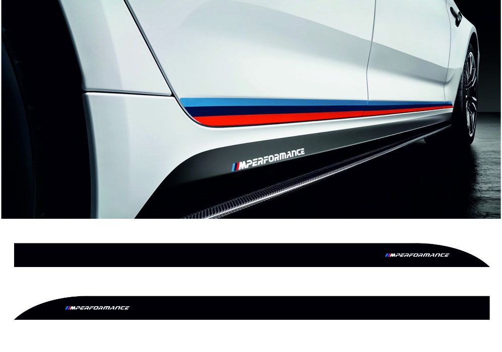Autocolantes faixas embaladeiras BMW ///M Performance