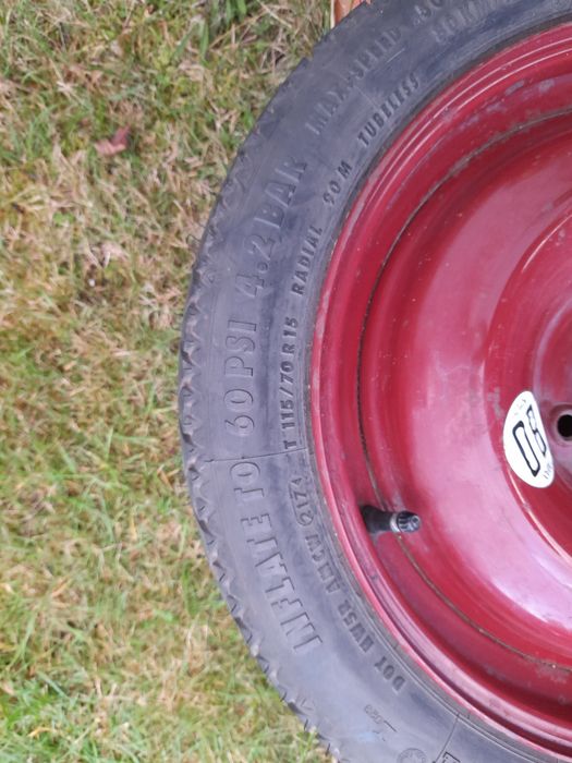 Koło dojazdowe m-ki Continental T 115/70  R15 Radial 90M sprzedam