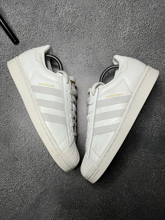 Кросівки Adidas Superstar XLG White/Gold