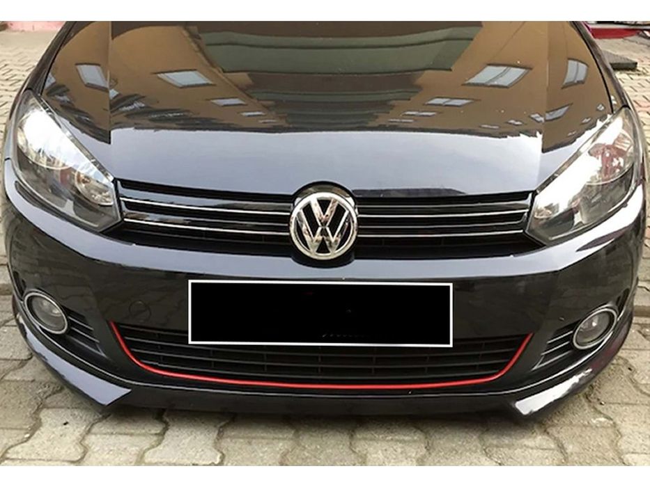 Volkswagen Golf 6 2008-2014 рр. Передня Lip накладка DPT V-2 (під фарбування)