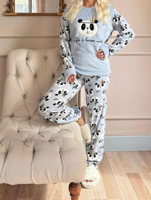 Піжама жіноча тепла флісова із махрою, р. XL