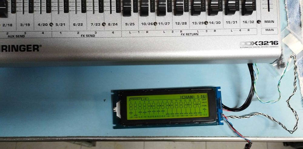 Display para consola digital Behringer DDX3216