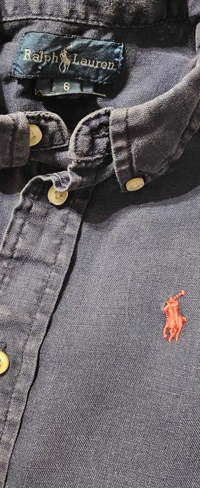 Koszula lniana Ralph Lauren 6 lat