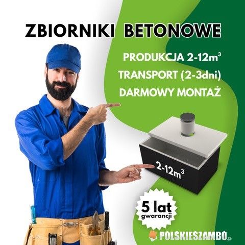 Zbiornik betonowy Szambo betonowe Deszczówka Woda Dotacja GWARANCJA