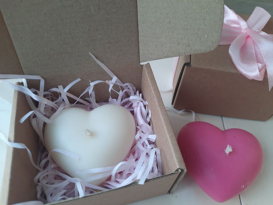 Аромосвіча "Серце" (Подарунок) з оливкового воску