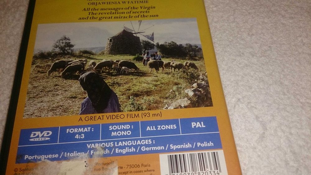aparições de fátima (dvd) filme de daniel costelle - raro