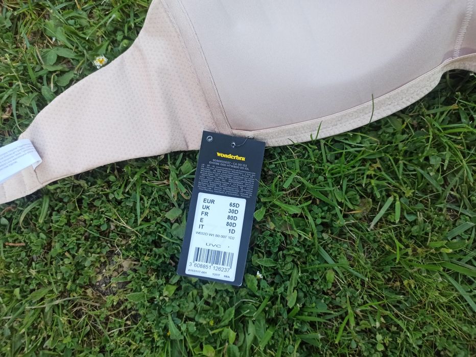 65D Wonderbra stanik strapless samonośny łapki gładki